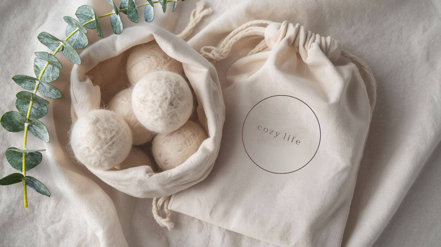 CozyLife Eucalyptus Scented Wool Dryer Balls