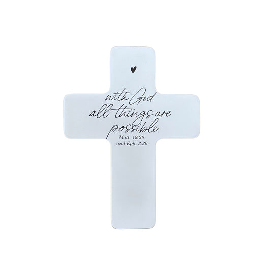 Standing Cross - Matt. 19:26 & Eph. 3:20